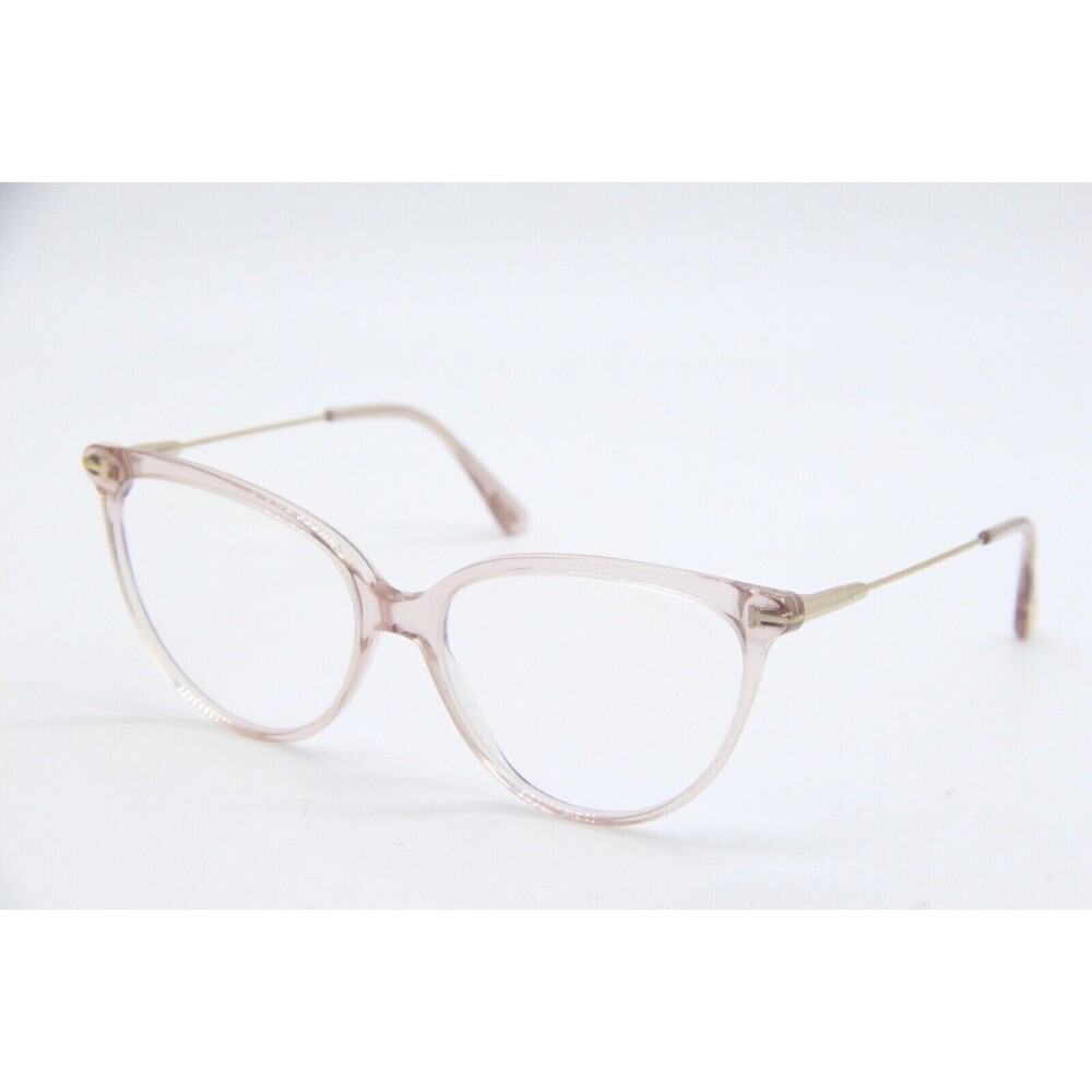 NEW TOM FORD TF 5688-B 072 TRANSPARENT PINK GOLD AUTHENTIC EYEGLASSES 55-15